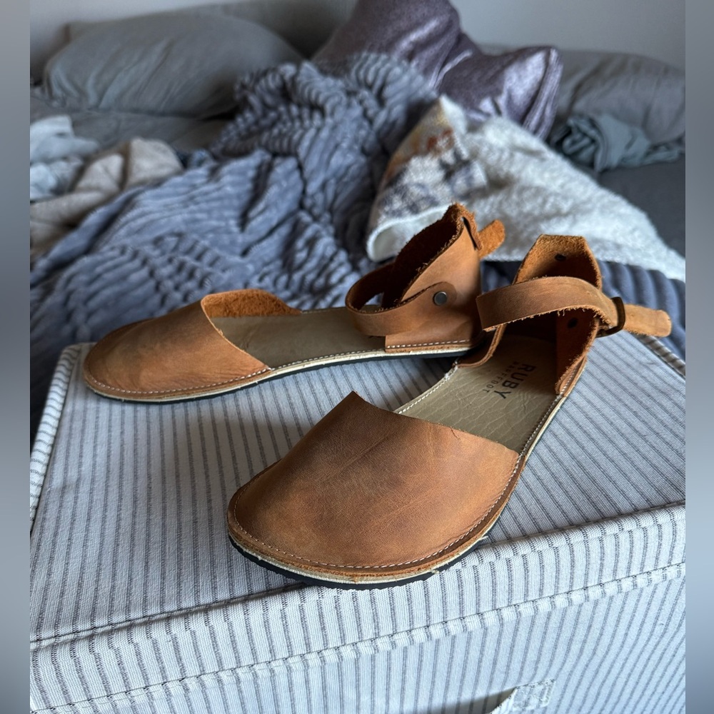 Brand New! Ruby Workshop Minimalist Barefoot Mary Jane Sandals